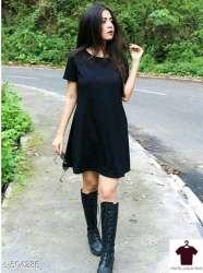 Elegant Party wear Black Western Dress