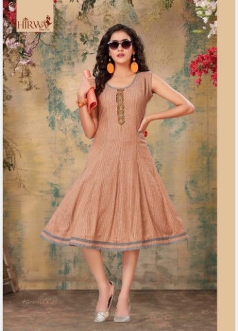 Hirwa kareena Rayon Printed Designer Kurti by exotic collection