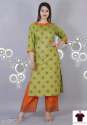 Womens Cotton Kurta set with Palazzo