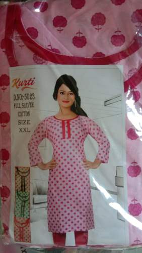 Fancy Cotton Kurti For Girls