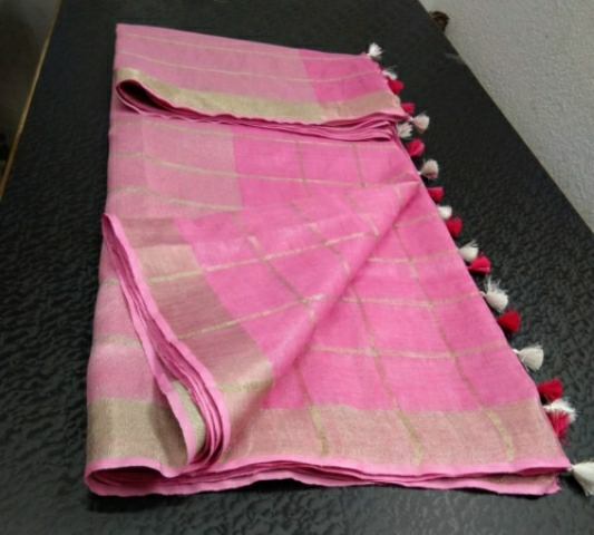 cotton slub saree 