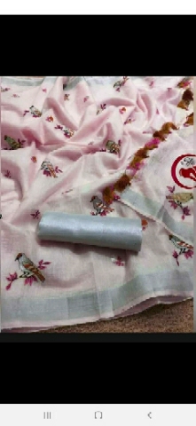 embodry linen saree