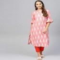 ikkat cotton kurti thumb 1