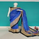 linen saree digital print  thumb 14