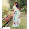 linen saree digital print  thumb 16