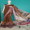 linen saree digital print  thumb 2