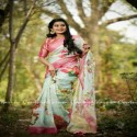 linen saree digital print  thumb 3