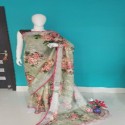 linen saree digital print  thumb 9