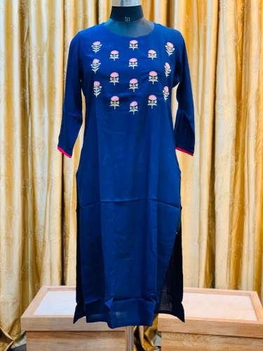 Designer Rayon Kurti by NAZARA