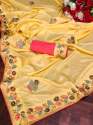 Designer Soft Silk Saree thumb 4