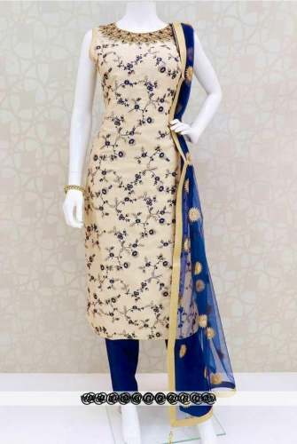 Embroidered Soft silk Readymade Suit