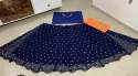 Party wear Blue Embroidered Lehenga Choli thumb 1