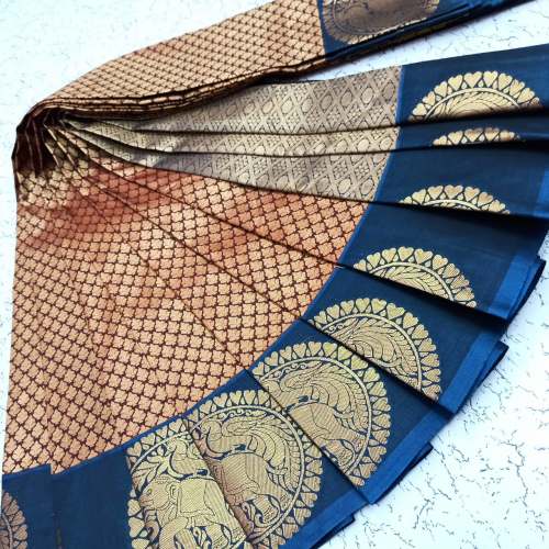 Kanchipuram Pure Silk Sarees - Economy by FEMINE SHOP