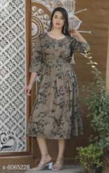Women's printed Rayon Kurtis