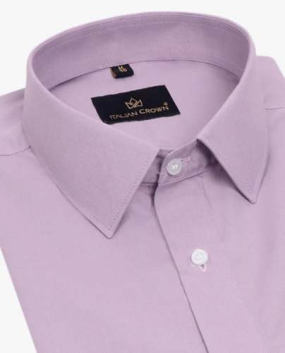 Light Purple Plain Mens Shirt By We4u Textile by we4you textile pvt ltd