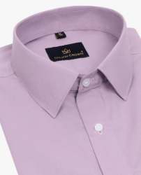 Light Purple Plain Mens Shirt By We4u Textile
