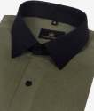 Olive Green Stylish Solid Shirt  thumb 1