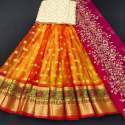 Fancy Banarasi Meena Butti Lehenga Choli thumb 4