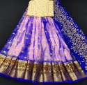 Fancy Banarasi Meena Butti Lehenga Choli thumb 5