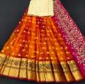 Fancy Banarasi Meena Butti Lehenga Choli thumb 8