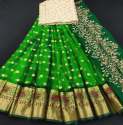 Fancy Banarasi Meena Butti Lehenga Choli thumb 9