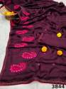 New Collection Simple Embroidery Work Saree thumb 3
