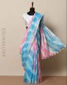 Designer Shibori Linen Cotton Saree thumb 1