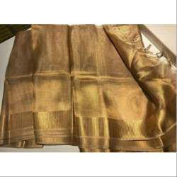Tissue Linen Saree with Blouse Piece