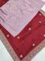 wedding wear with Heavy Embroidery Saree thumb 1