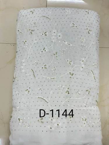 Chinon Viscose Sandwich Jaal Fabric 