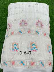 Georgette Viscose Lucknowi Sequence Fabric 