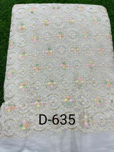 Heavy Georgette Embroidery Work Fabric