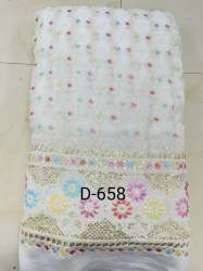 Lucknowi Daman Sequence Georgette Viscose Fabric