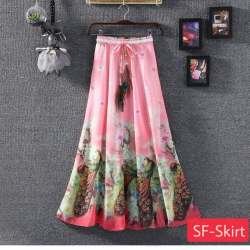 Digital Printed Ladies Skirts 