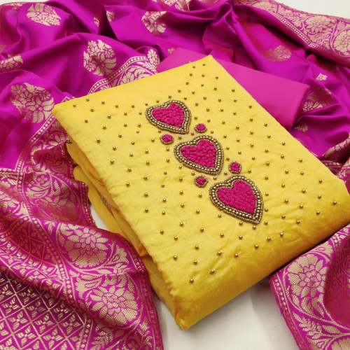 Exclusive Chanderi Dress Material 