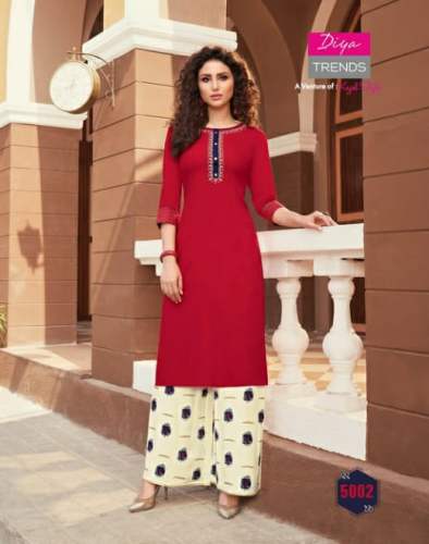 Printed palazzo kurti