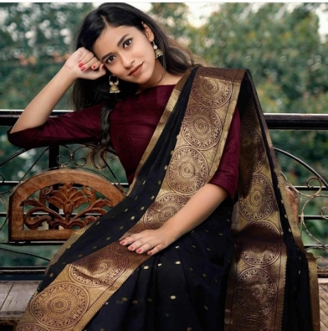 Soft Silk Saree by ruhi collection
