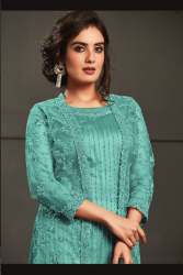 Heavy Butterfly net embroidery work suit