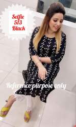 Fancy Rayon Selfie Kurti For Girls