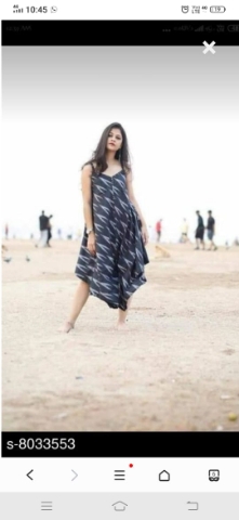 ikkat cotton dress