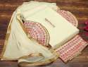 Designer unstitched suit with Duppata thumb 5