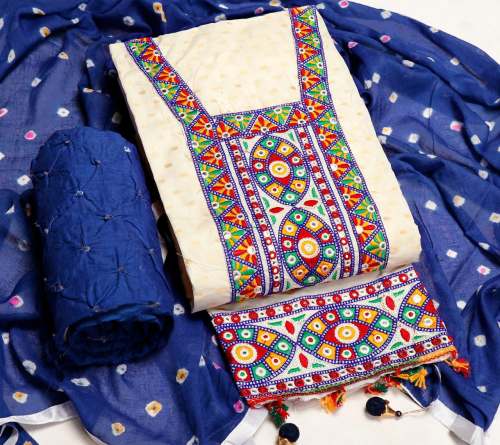 Fancy Cembric Butti Dress material 