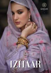 Latest Pakistani Style Izhaar linen Catalog by Kailee Fashion 
