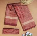 Light Weighted Brown Silk saree by Sakhi Clothing  thumb 6