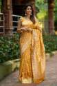 Mustard Yellow Banarasi Silk Saree AAYNA-5013 thumb 3