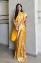 Mustard Yellow Banarasi Silk Saree AAYNA-5013 thumb 6