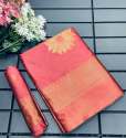 Party Wear Banarasi Soft Silk Saree  thumb 2