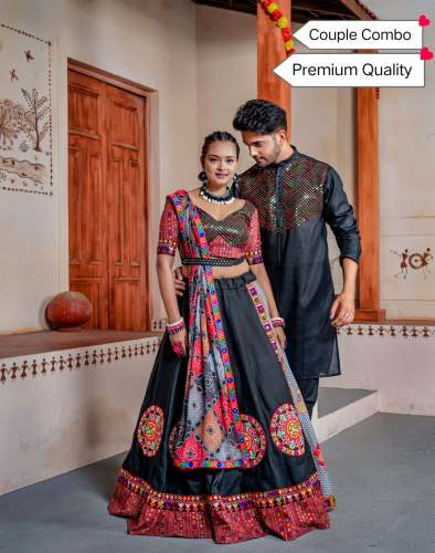 Premium Quality Panihari Navratri Chaniya Choli combo With Mens kurta  by sakhi clothing