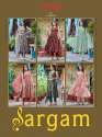 Sargan Chanderi Modal Foil Print 3pcs Kurti Set with belt thumb 6
