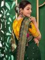 Stylish Green Vichitra Silk Saree  thumb 2